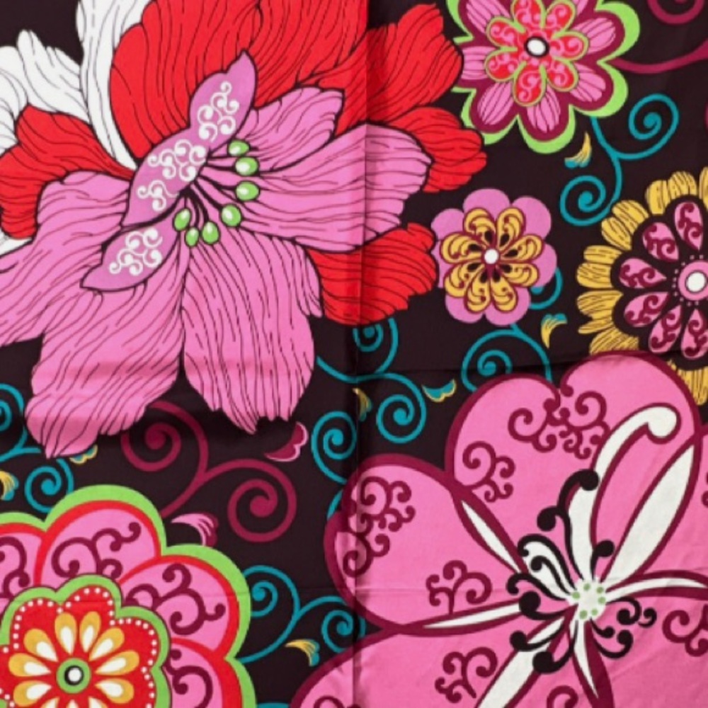 Vera Bradley 100% silk scarf